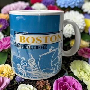 Starbucks Boston City Series Mug 1999 Sailing Ship Coffee Cup 16oz